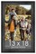 13x18 Wide Barnwood Picture Frame with UV-Resistant Acrylic & Acid Free Backing, Available in 6 Paint Finishes - Grey, Brown, White, and Black